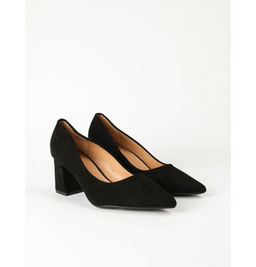 Pointed Suedette Heels